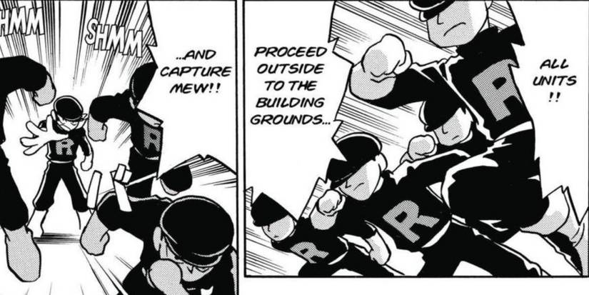 Pokemon Adventures Team Rocket heading out to capture Mew