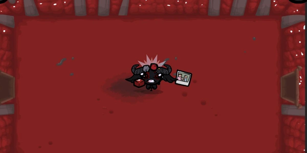 The Binding Of Isaac a character holding the polaroid
