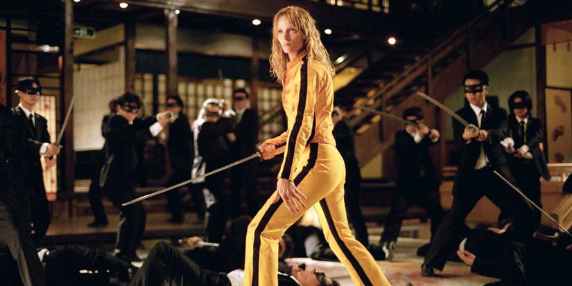 The Bride fighting the Crazy 88s in Kill Bill Volume 1