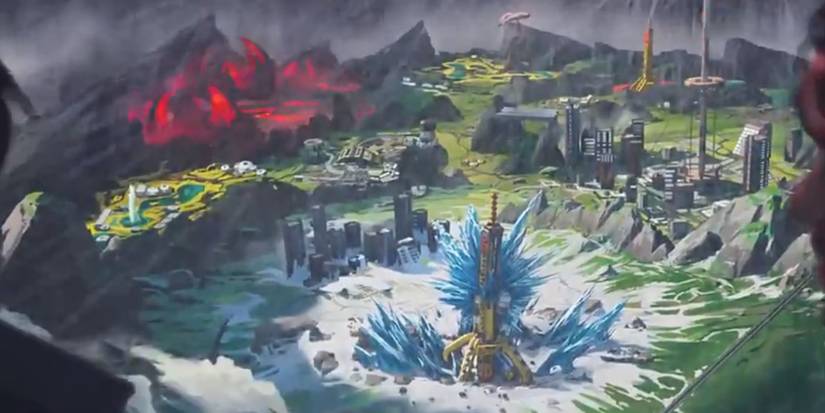 The Epicenter and its nearby areas in Worlds Edge