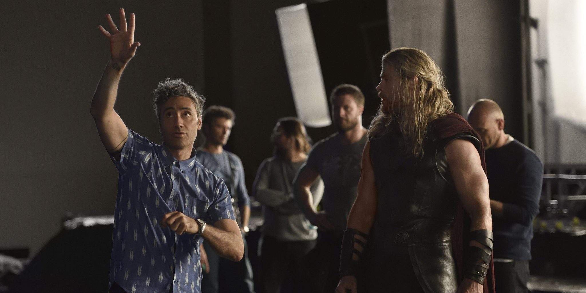 Taika Waititi and Chris Hemsworth on Thor: Ragnarok