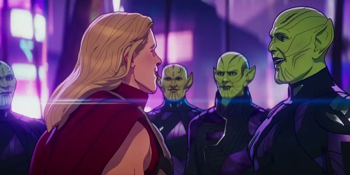 Thor hanging out with Skrulls in Marvel's What If
