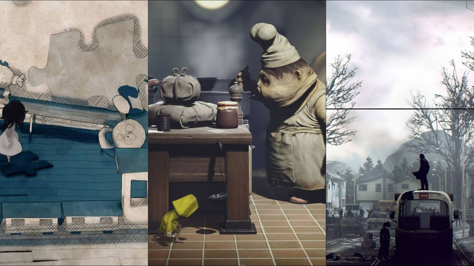 Characters from Shady Part of Me, Little Nightmares, and Deadlight