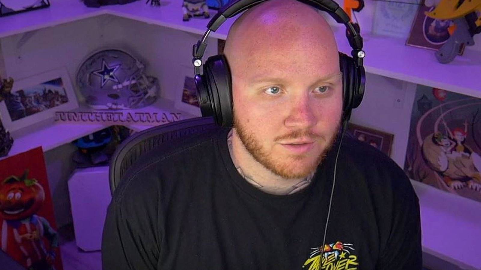 TimTheTatMan during a Twitch stream