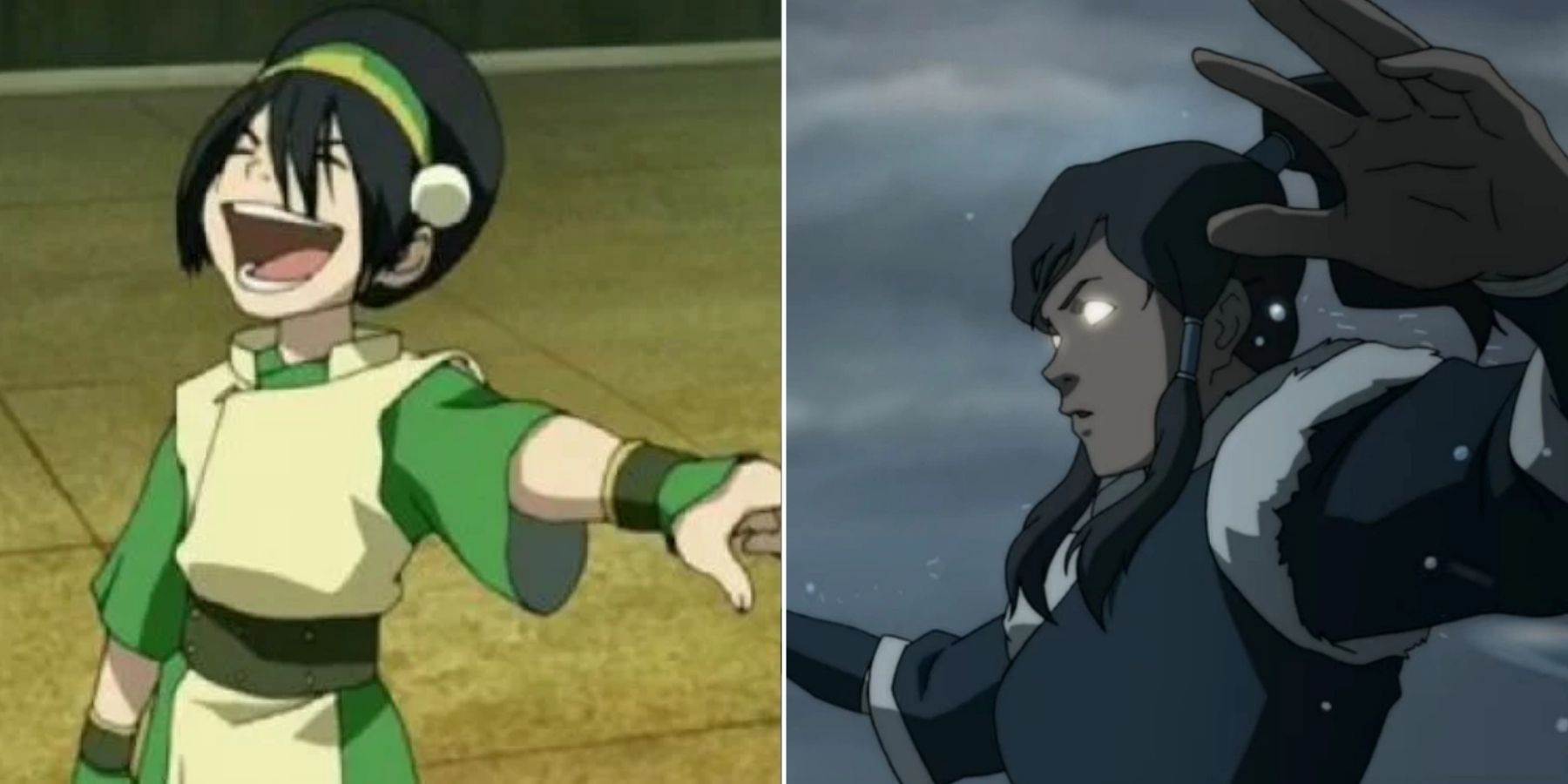 Toph and Korra Nickelodeon All-Star Brawl