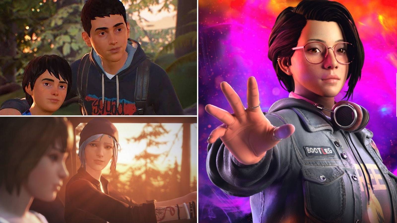 Top left: Sean & Daniel Diaz; bottom left: Chloe & Max; right: Alex Chen