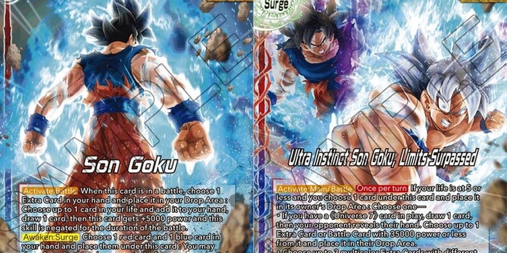 Ultra Instinct Son Goku Limits Surpassed DBS Card Cropped