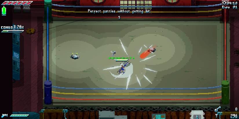 Fighting enemies in Unsighted 