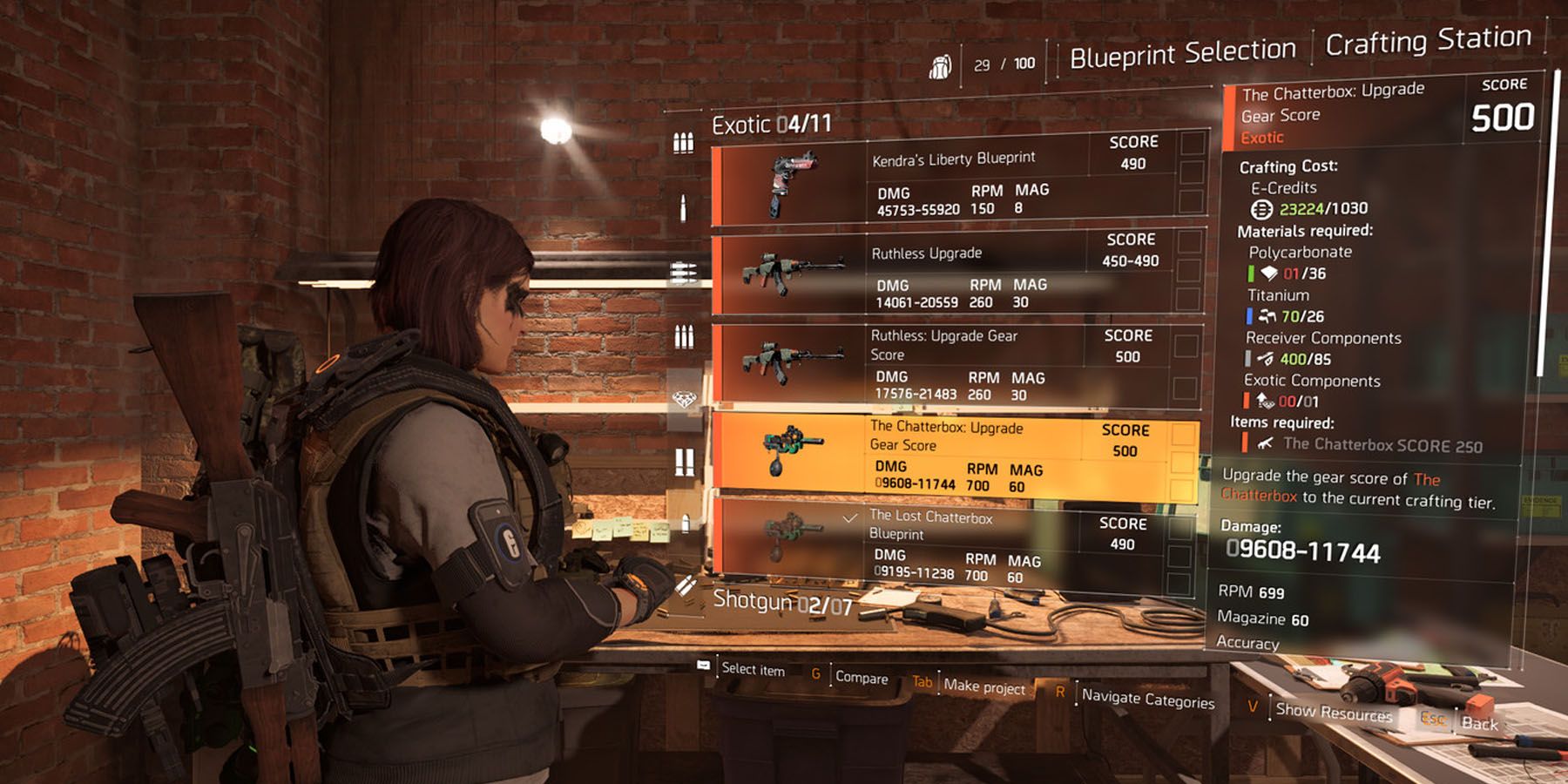 Upgrading Weapons in The Division 2