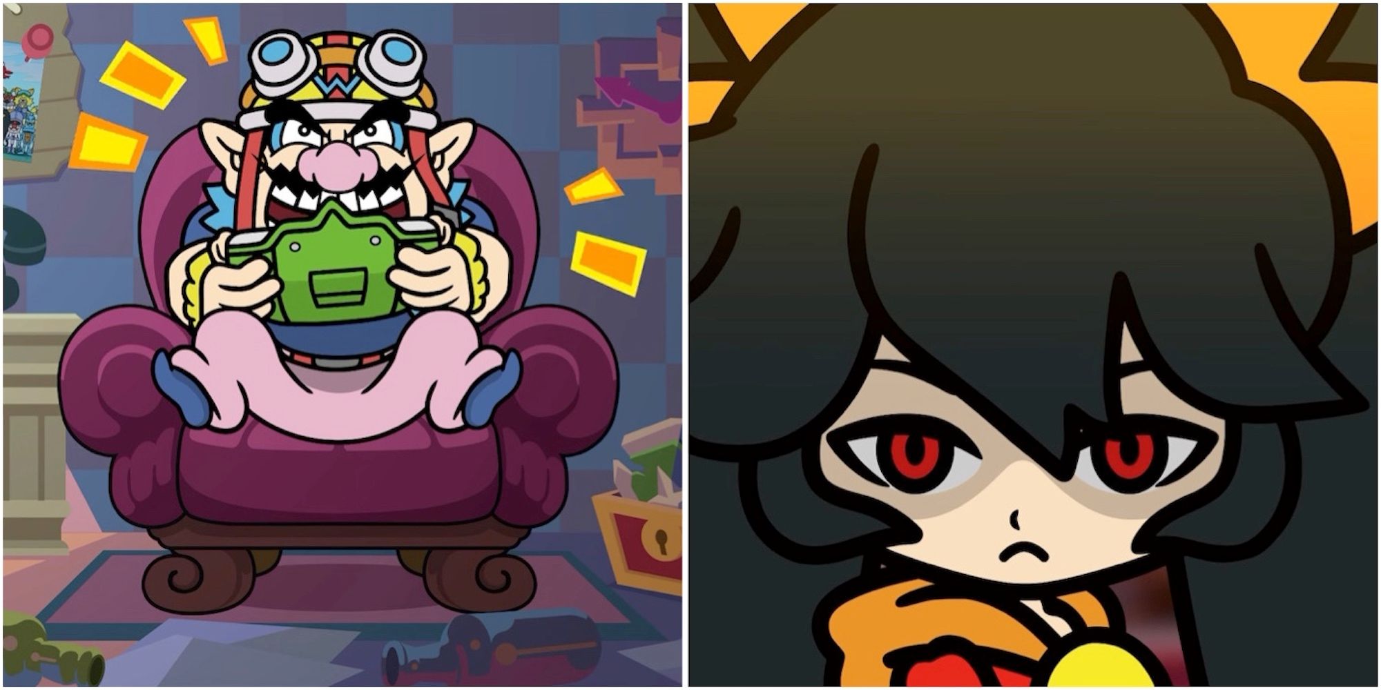 Wario and Ashely from WarioWare: Get It Together