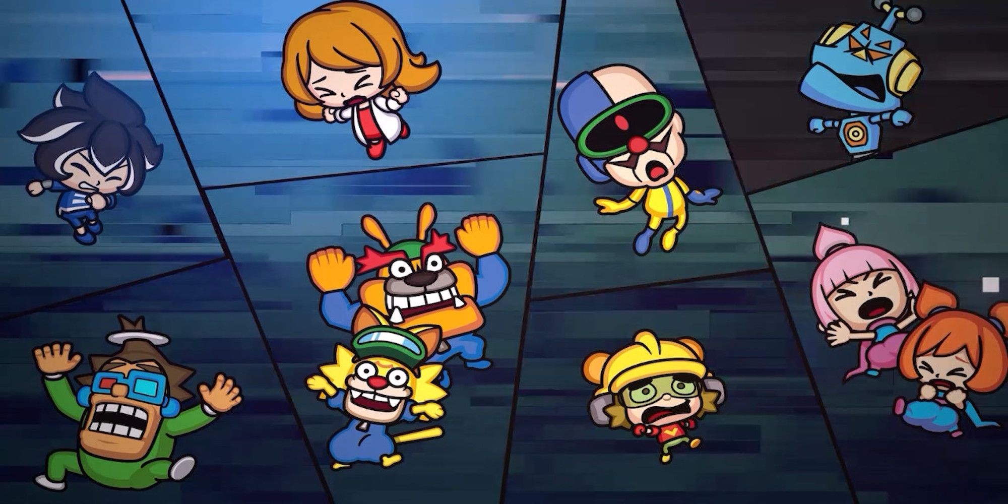 A cutscene featuring characters from WarioWare: Get It Together