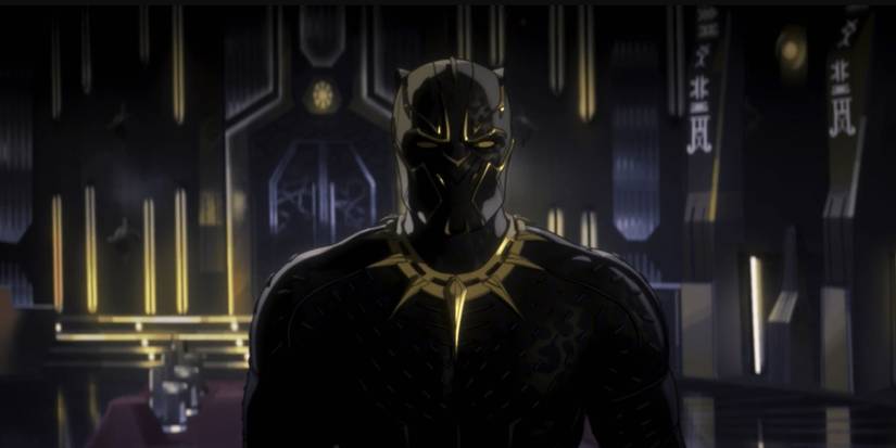 Killmonger dons the black and gold Black Panther suit in What If episode 6