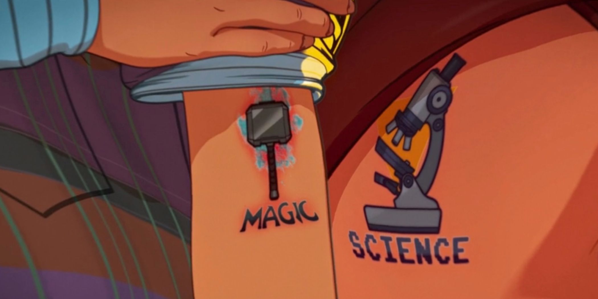 What If Episode 7 Jane and Thor get magic and science tattoos