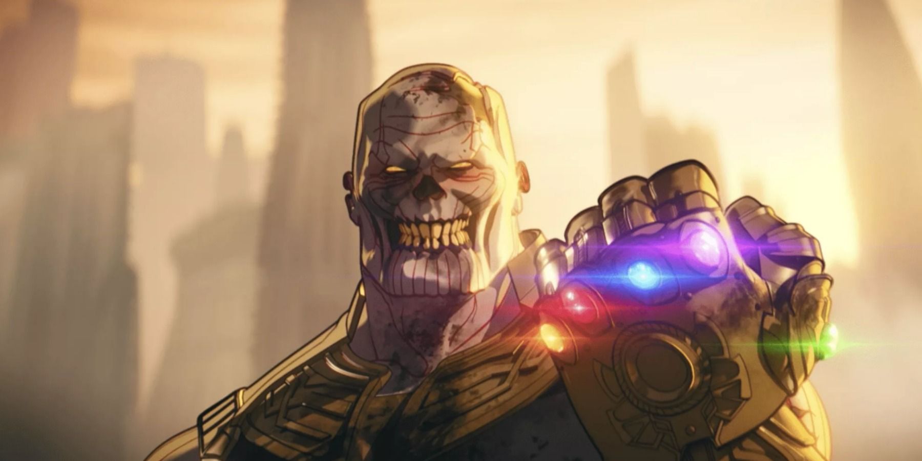 A zombie Thanos has the gauntlet in What If...? Episode 5