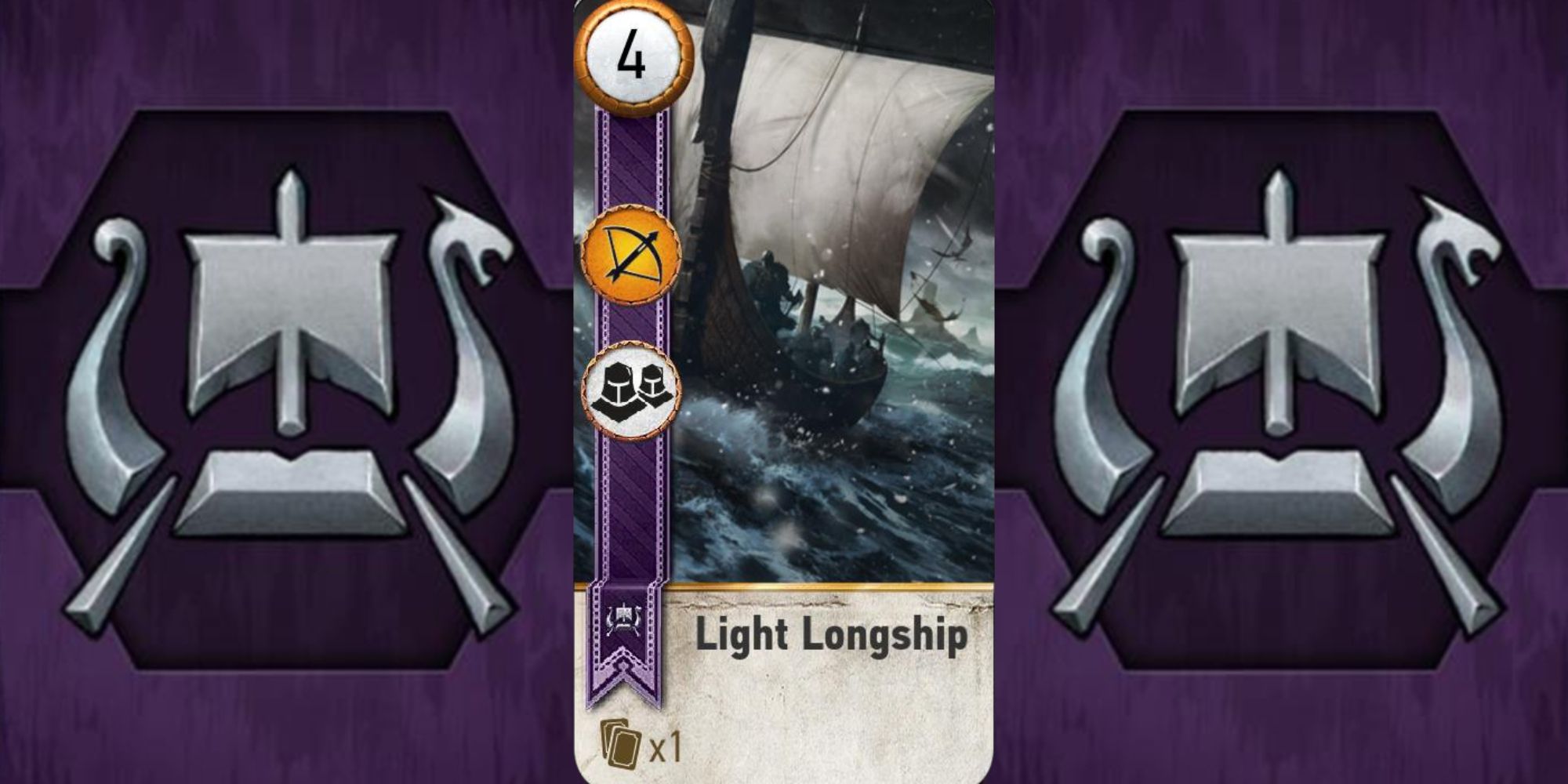 Witcher 3 Skellige Deck Light Longship Gwent Card