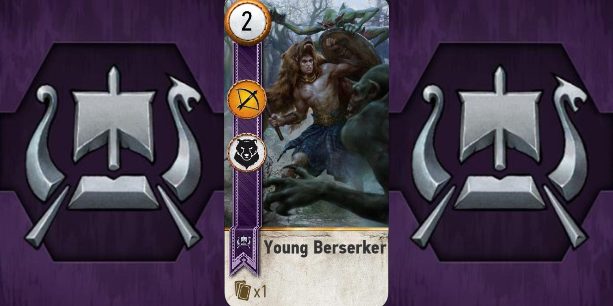 Witcher 3 Skellige Deck Young Berserker Gwent Card
