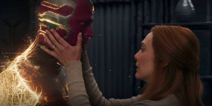 WandaVision ending kiss Vision vanishing