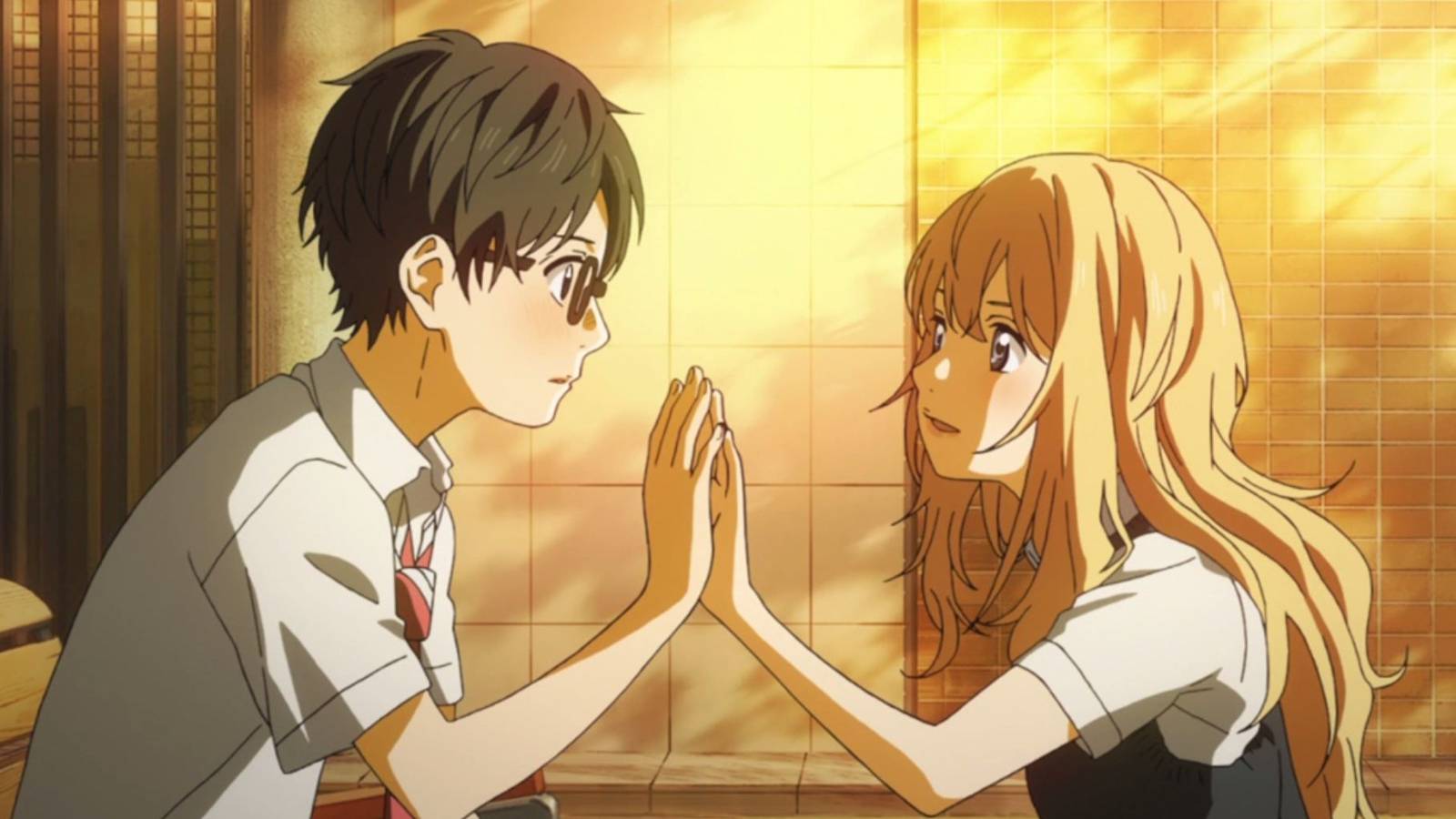 Your Lie In April anime kosei and kaori