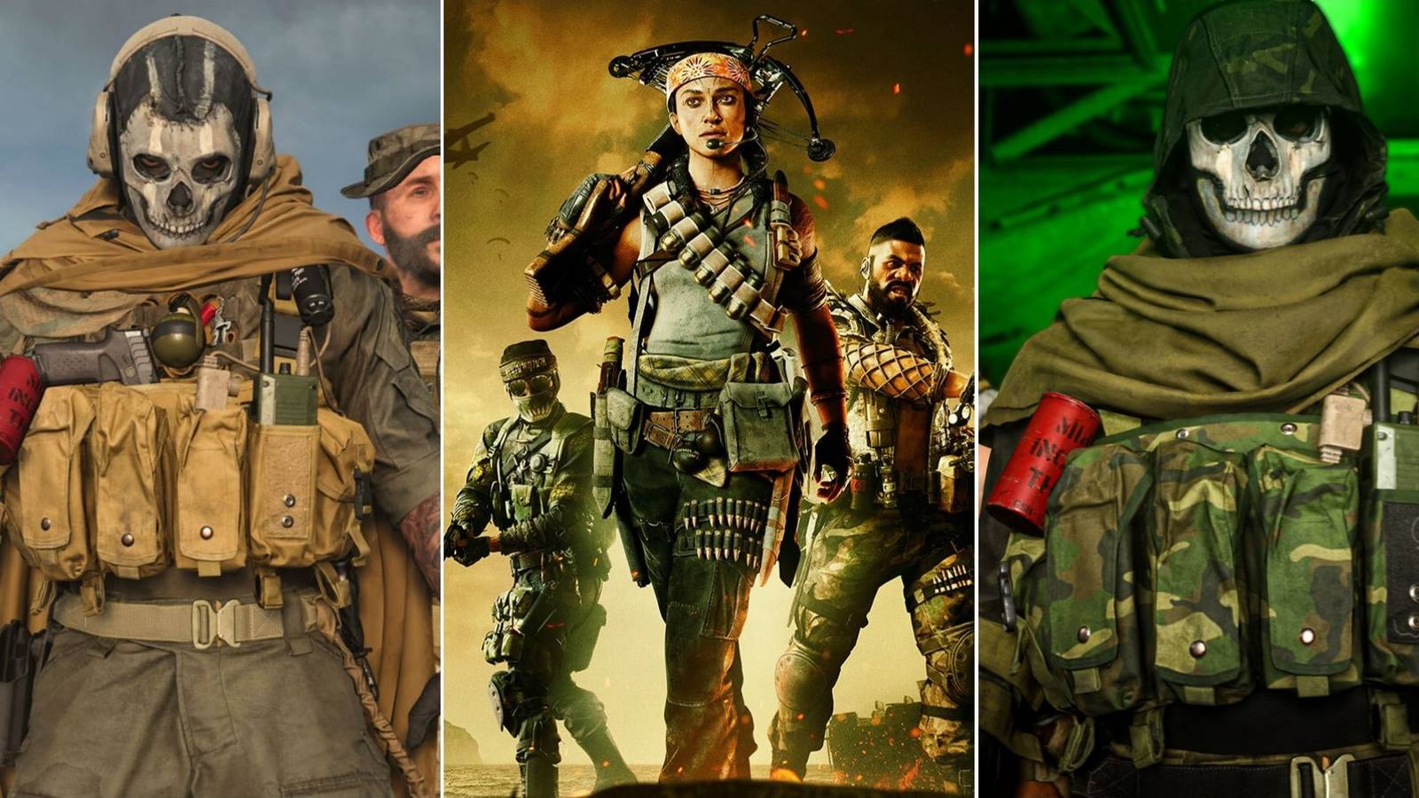 a collage of operators from Call Of Duty Warzone