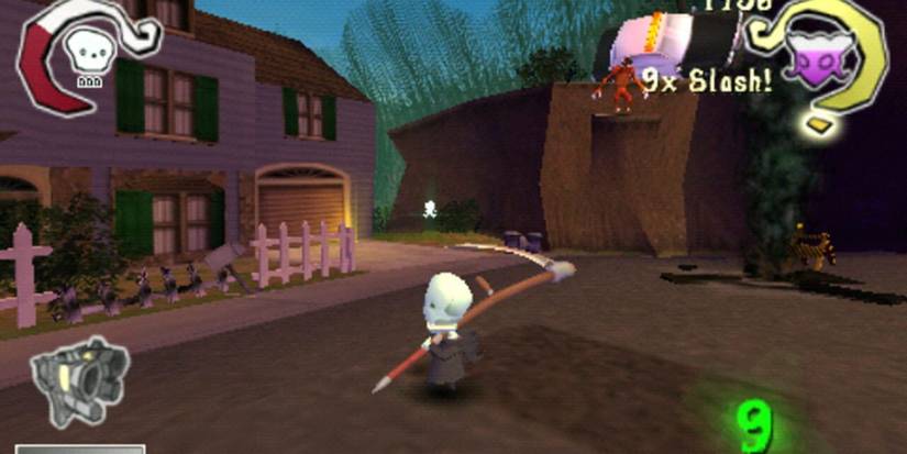 a suburban street in Death Jr