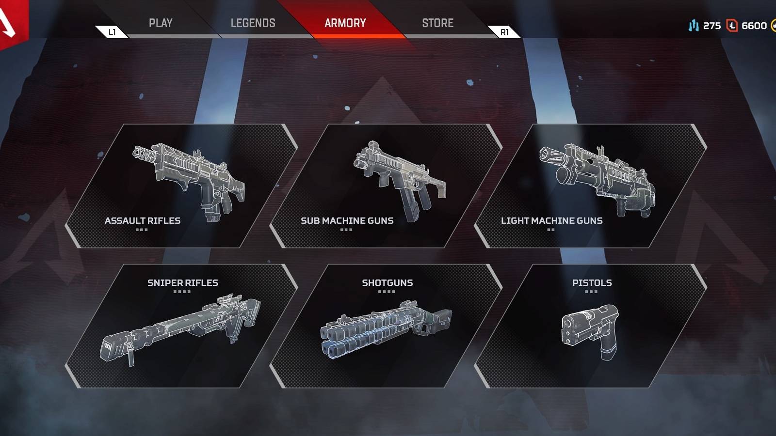 apex legends weapons feature