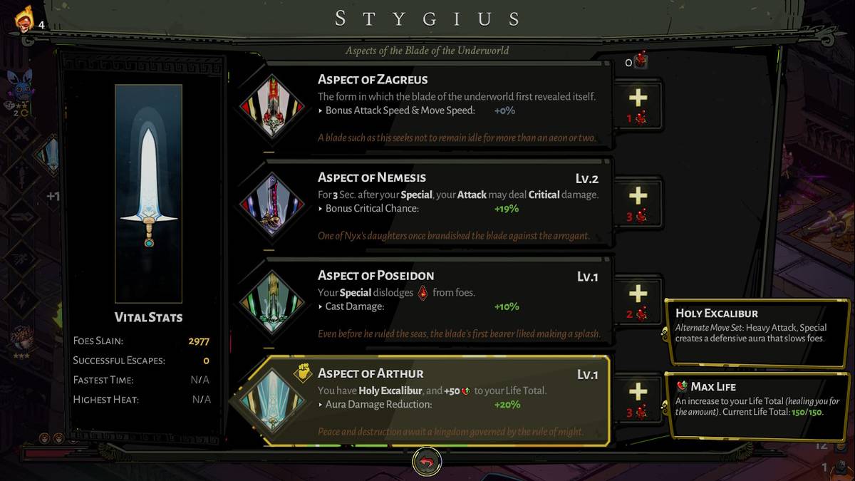 aspects of Stygius