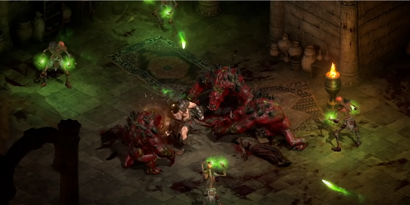 Barbarian Diablo 2 Resurrected Whirlwind Act 2