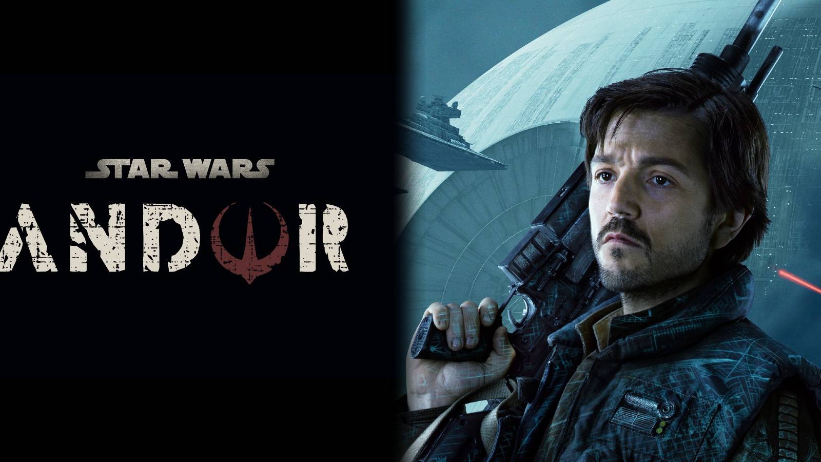 Cassian Andor Diego Luna Star Wars Disney+ logo