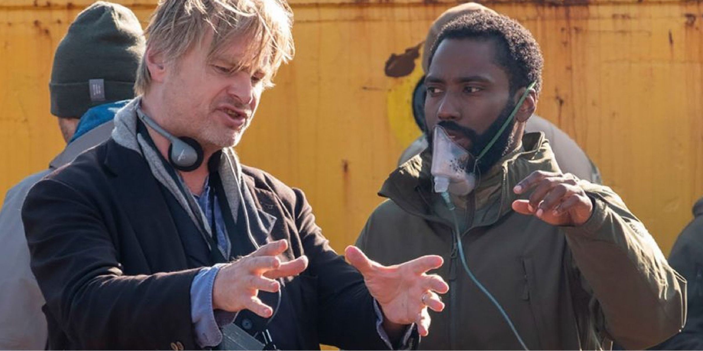 Christopher Nolan directing Tenet