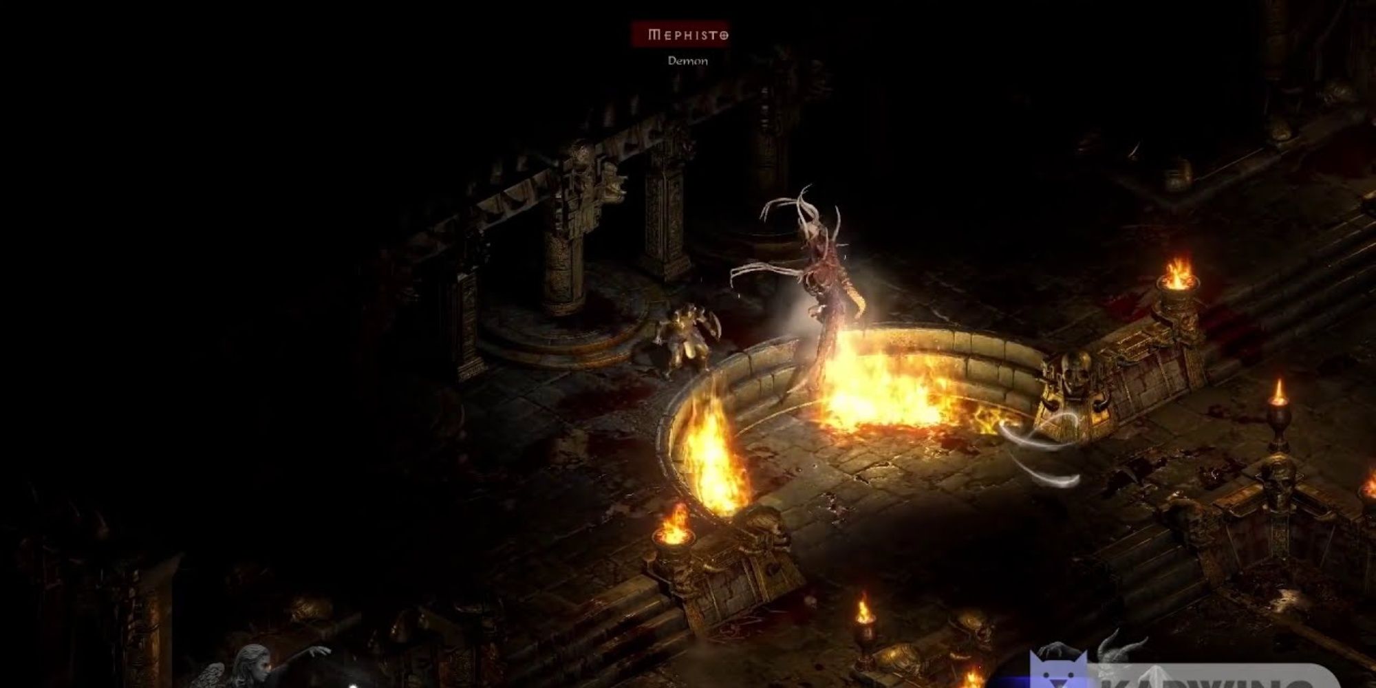Diablo 2 Resurrected Running Into Mephisto On A Farming Run
