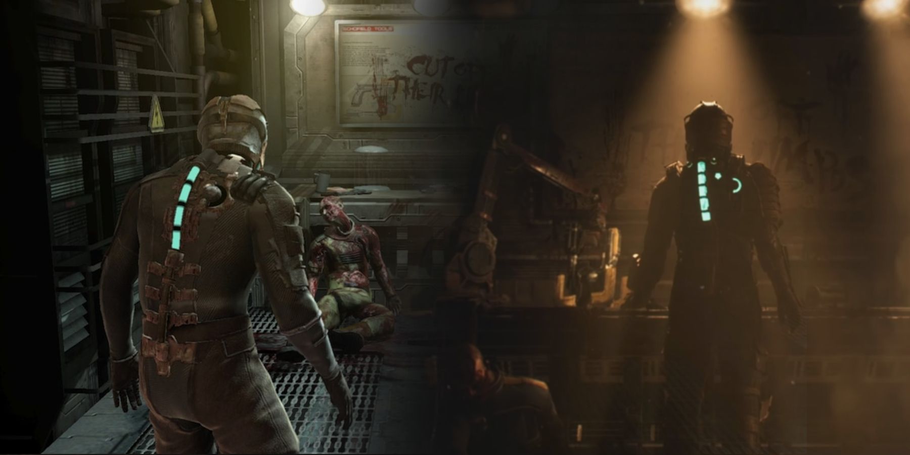 dead space graphics of both games feature