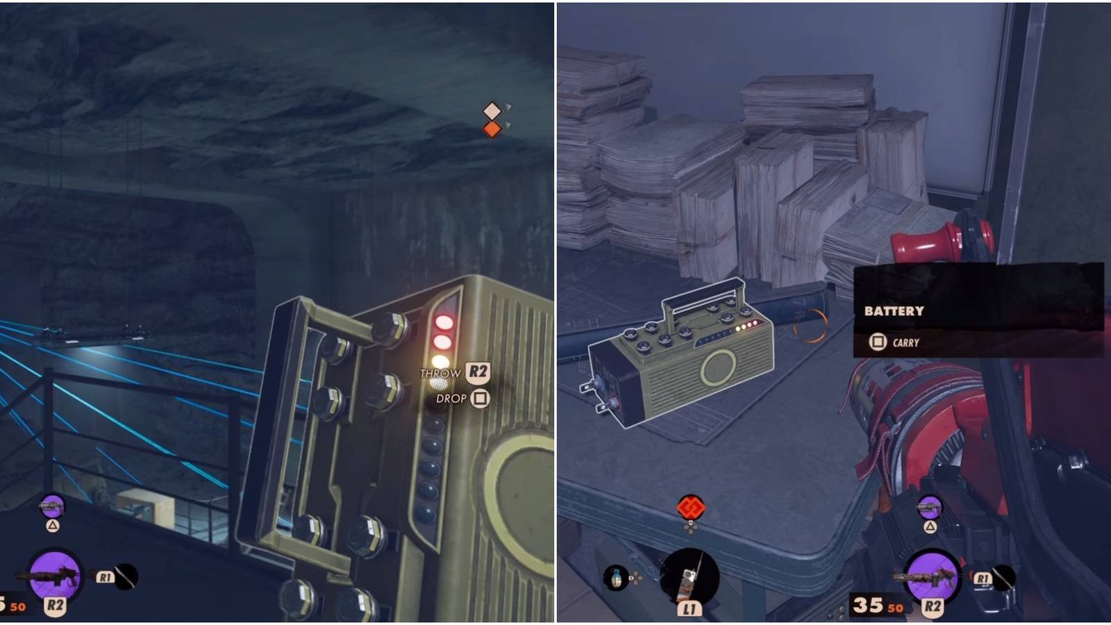 deathloop battery split image