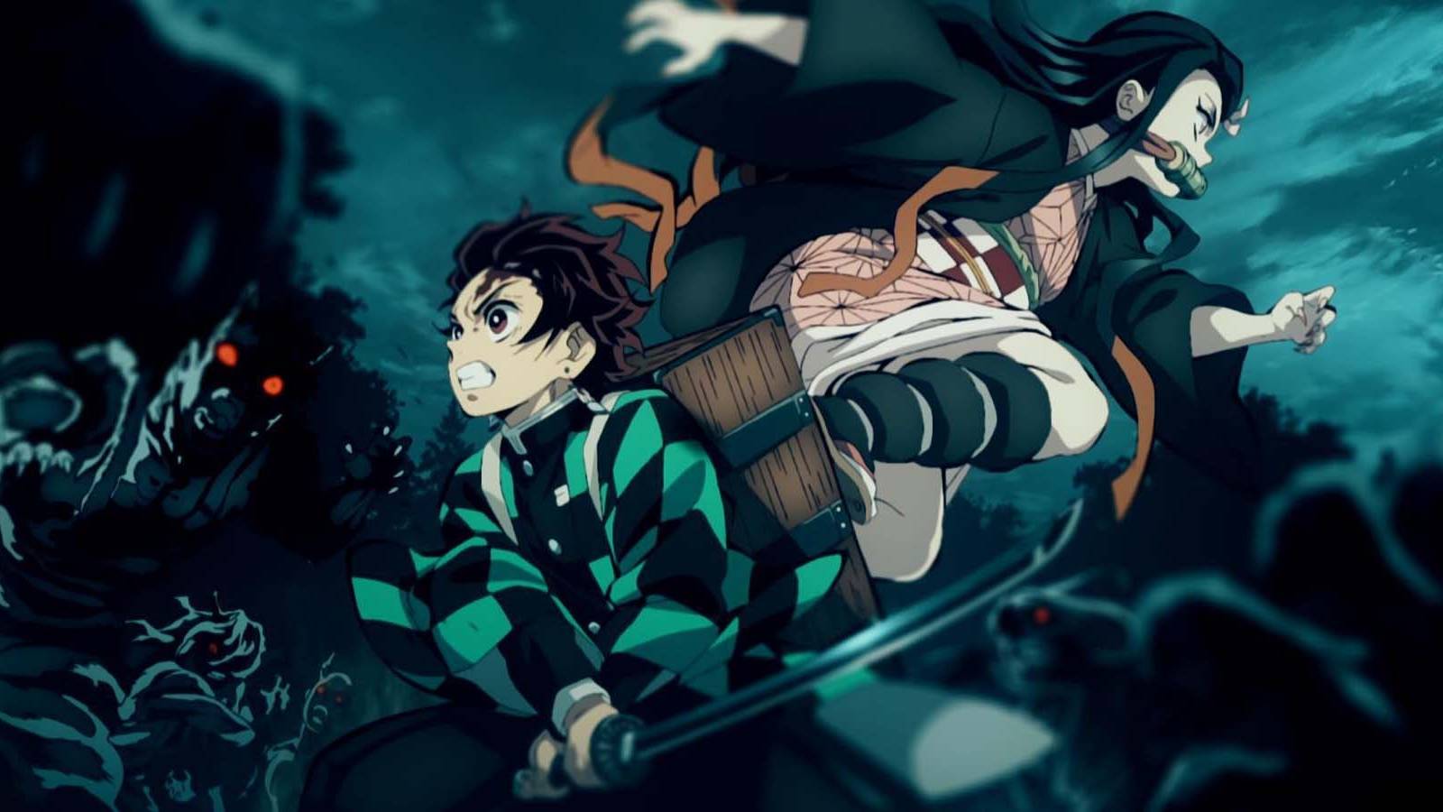 Tanjiro and Nezuko in Demon Slayer