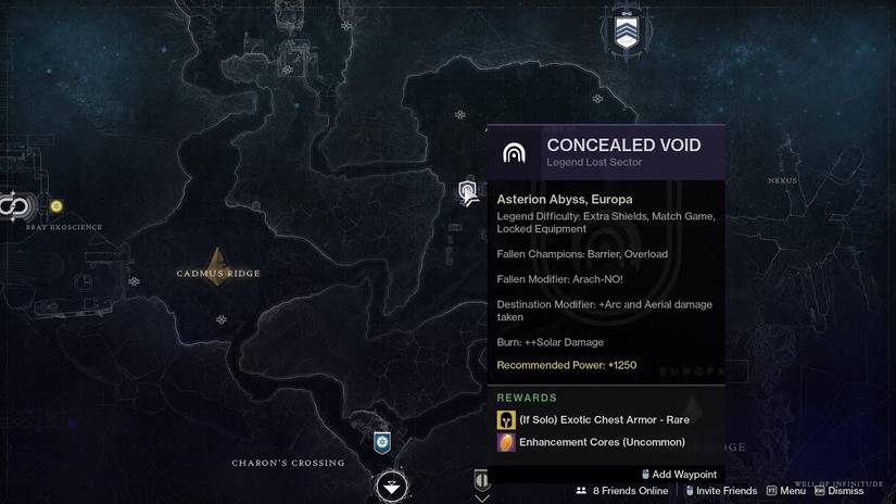destiny 2 legend lost sector