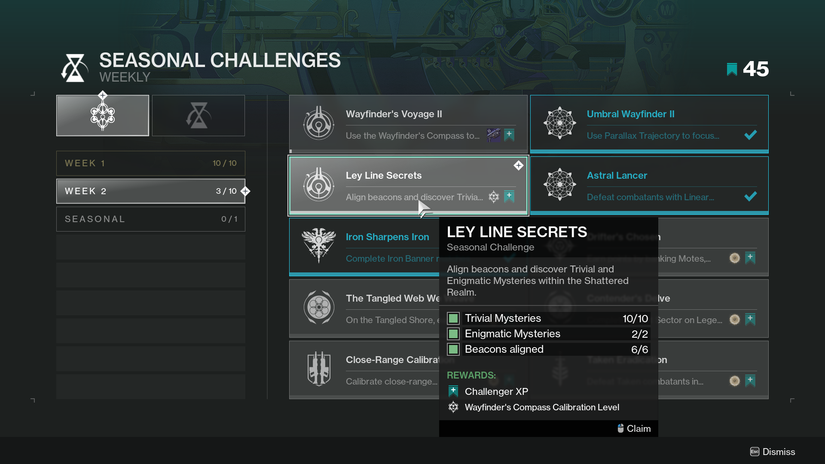 destiny 2 ley line secrets challenge