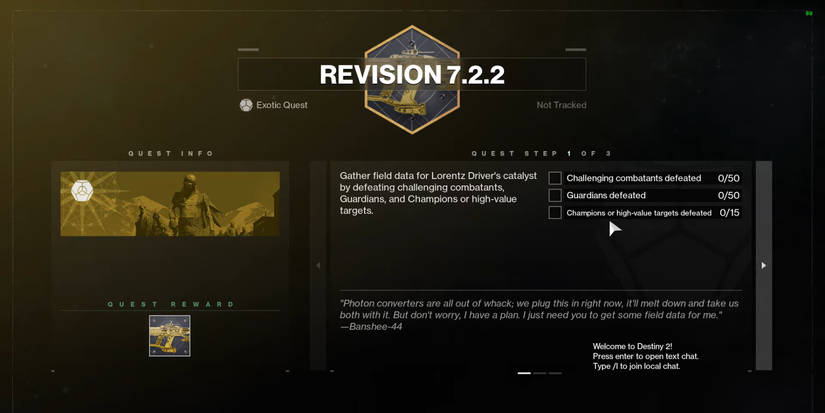 destiny 2 lorentz driver catalyst masterwork exotic quest (1)