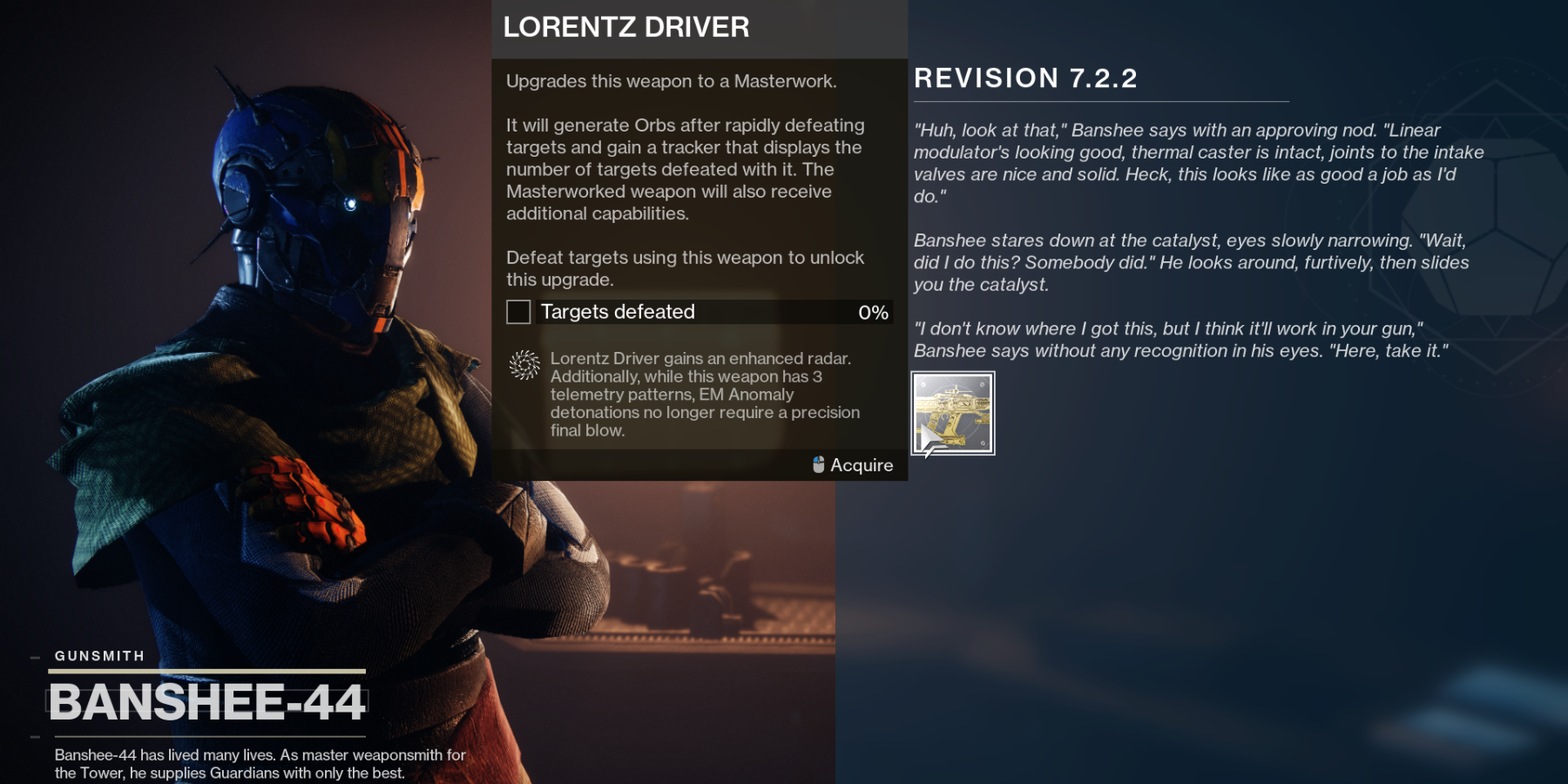 destiny 2 lorentz driver catalyst masterwork exotic quest (13)