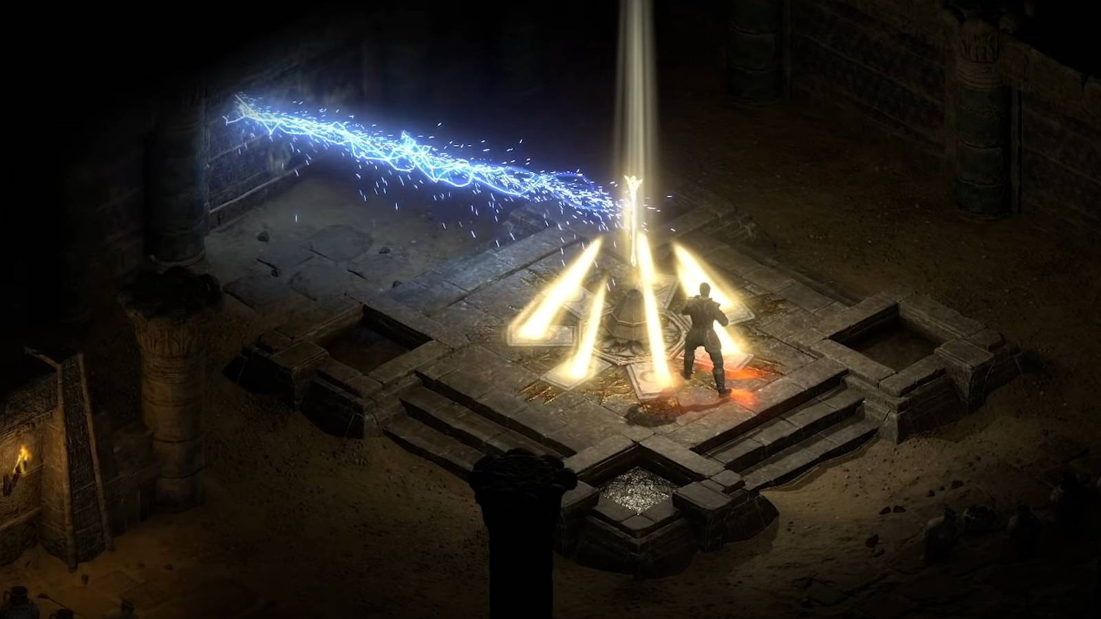 Diablo 2 Resurrected Light Beam When Opening A Portal