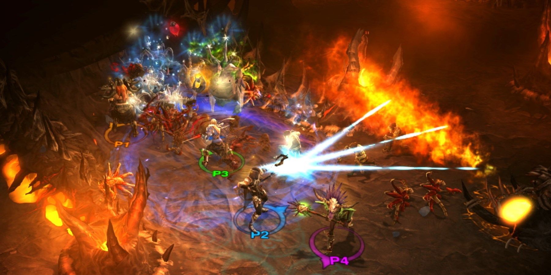 diablo 3 eternal edition switch blasting tripple projectiles in hellish locale with monsters