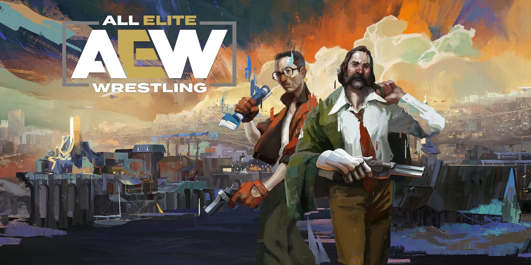 disco elysium with aew logo