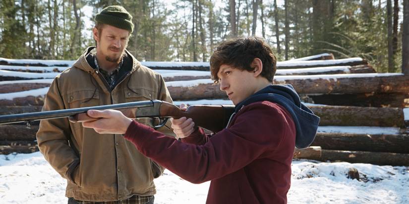 Joel Kinnaman and Tom Holland in Edge of Winter