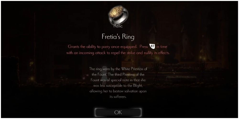 ender lilies quietus of the knights fretias ring relic