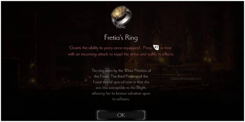 ender lilies quietus of the knights fretias ring relic
