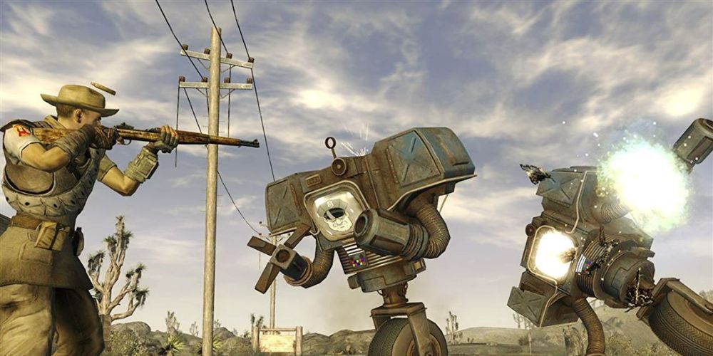 Fallout New Vegas Destroying Robots