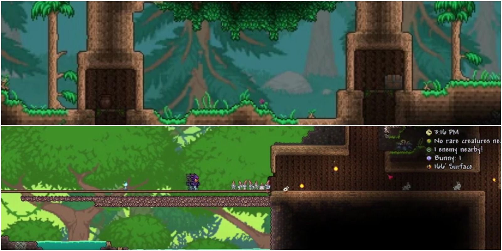 feature image terraria heliophobia achievement guide living trees biome and player making garden gnomes