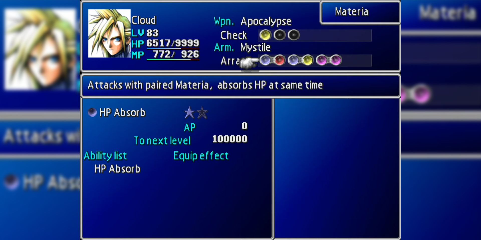 final-fantasy-7-emerald-weapon-guide-03-materia-setup