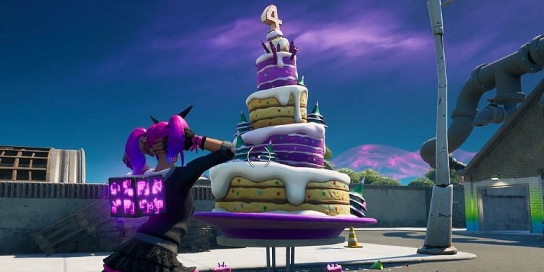 fortnite birthday cake feature