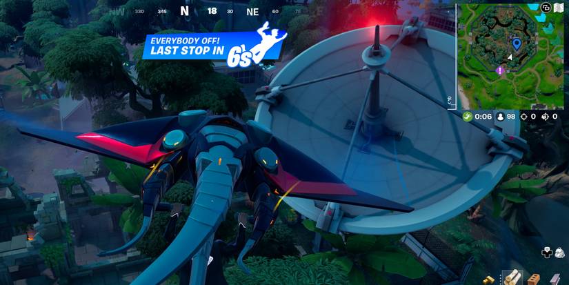 fortnite radar dish season 7 legendary quest gliding