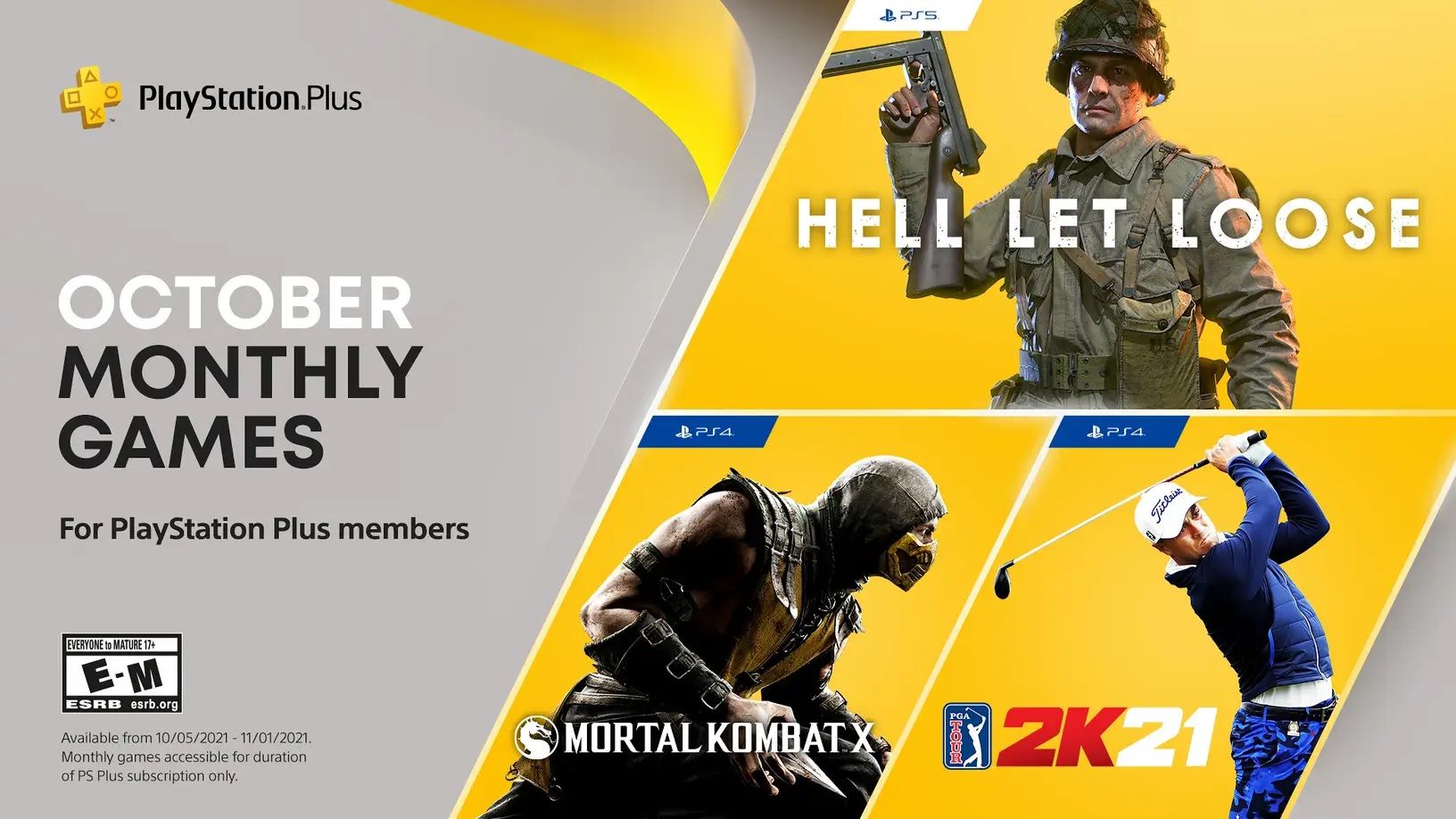 free ps plus games october 2021