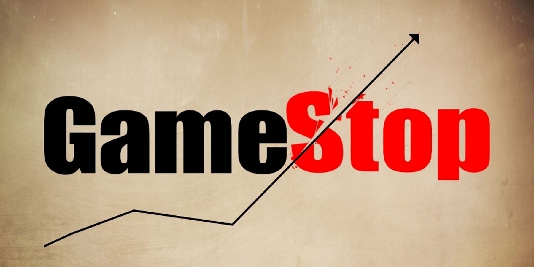 Image of the GameStop logo with an arrow breaking through the S.